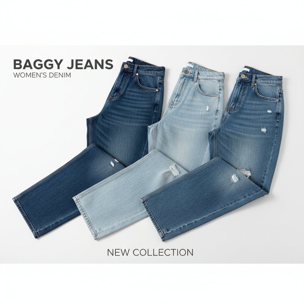 Baggy Jeans — Relaxed fit women's denim collection at Luxe Denims